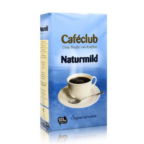 CAFECLUB Naturmild gemahlen 6x 500g (3000g) - Kaffee im Vakuumpack von Cafeclub