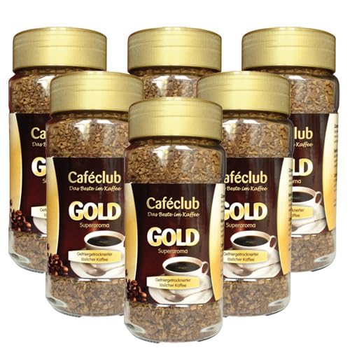 Caféclub - Gold Löslicher Kaffee - 6x 200g von Caféclub