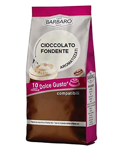 DUNKLE SCHOKOLADE BARBARO - 10 DOLCE GUSTO KOMPATIBLE KAPSELN 17g von Caffè Barbaro