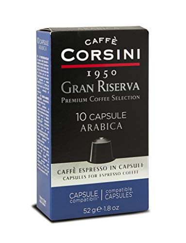 Caffè Corsini - Nespresso Kompatible Kapseln, Gran Riserva Arabica Espresso, 6 Boxen à 10 Stück, 312g von CAFFÈ CORSINI 1950