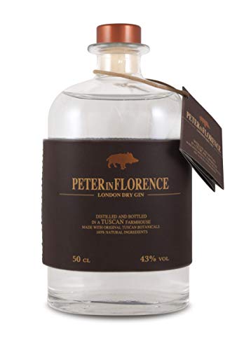 Peter in Florence London Dry Gin, klassischer Gin mit blumigen Düften: Iris und Wacholder, destilliert in Florenz - 500 ml von TEADZ