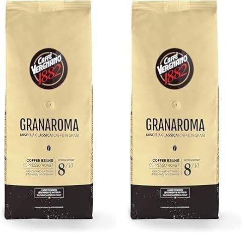 Caffè Vergnano 1882 Kaffeebohnen Granaroma - 1 Kg (2er Pack) von Caffè Vergnano 1882