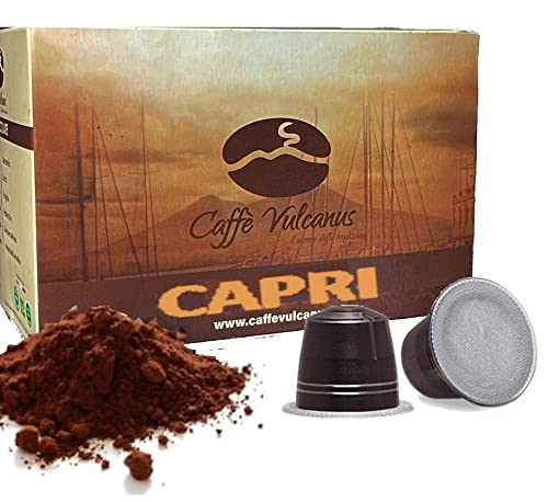 Caffè Vulcanus - 100 kapseln Kompatibel mit Häuslichen Kaffeemaschinen Nespresso® - Capri Blend von Caffè Vulcanus