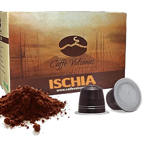 Caffè Vulcanus - 100 kapseln Kompatibel mit Häuslichen Kaffeemaschinen Nespresso® - Ischia Blend von Caffè Vulcanus