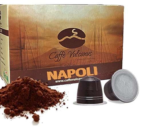 Caffè Vulcanus - 100 kapseln Kompatibel mit Häuslichen Kaffeemaschinen Nespresso® - Napoli Blend von Caffè Vulcanus