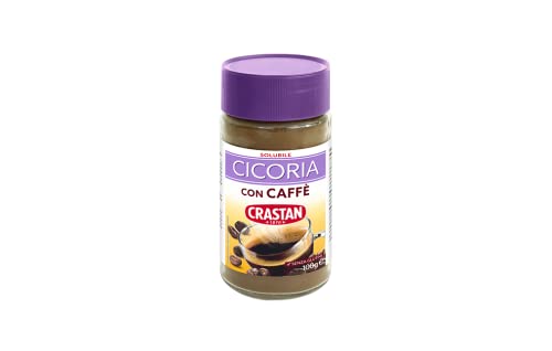 Crastan Solubile Cicoria con Caffè Lösliche Vorbereitung Chicorée mit Kaffee 100g Glutenfrei von Caffè