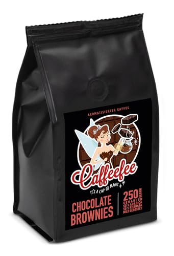 Caffeefee Chocolate Brownies Vorteilspack, aromatisierter Röstkaffee (3 x 250 g, gemahlen) von Caffeefee