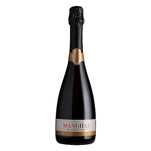 Mangilli Doc Extra Dry Prosecco, Schaumwein, Alkohol, Flasche, 11%, 750 ml, 1101/A-6 von Caffo