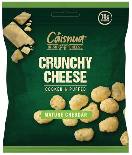 Cáisnua - Cooked & Puffed Crunchy Cheese Snacks - Mixed Variety Multipack 40g (Pack of 10) - Keto Snacks - 16g Protein - Low Carb - Vegetarian - Gluten Free von Caisnua