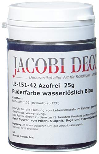 Cake Company Puderfarbe blau 25 gr | Ideal zum färben von Lebensmitteln von Cake Company