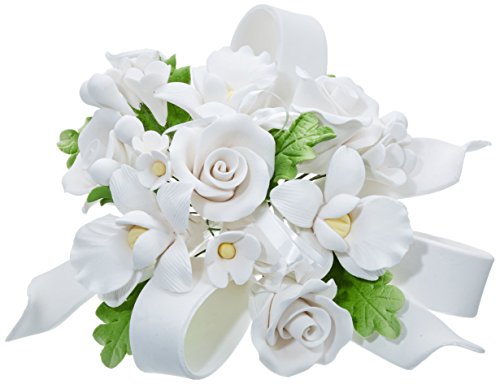 Cake Company Tortenaufsatz Rosen und Bänder 1er Pack (1 x 99 g) | Tortendekoration zur Hochzeit und Geburtstagen von Cake Company