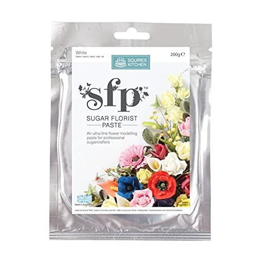 Squires Kitchen Sugar Florist Paste Opaque White 200 grams (1 x 200 g) von Squires Kitchen