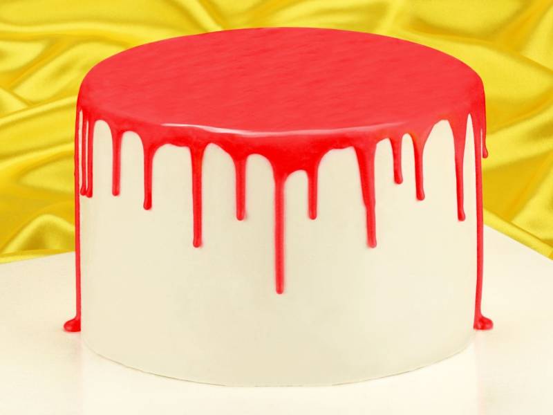 Cake Drip Glasur Strawberry Red 250g von Cake-Masters