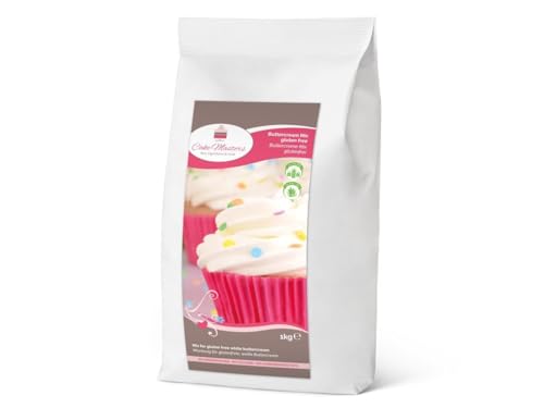 Cake-Masters Buttercreme 1kg | Einfach zu verwenden | samtig-cremig zum Füllen, Dekoriere und Abdecken von Torten, Kuchen und Cupcakes | Glutenfrei von Cake Masters