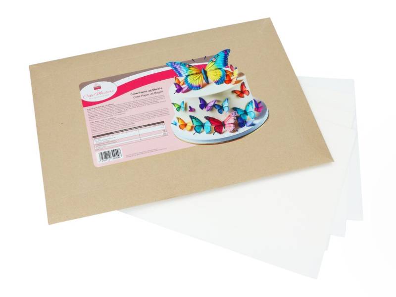 Cake Paper A4 25 Blatt aus Pflanzenfasern von Cake-Masters