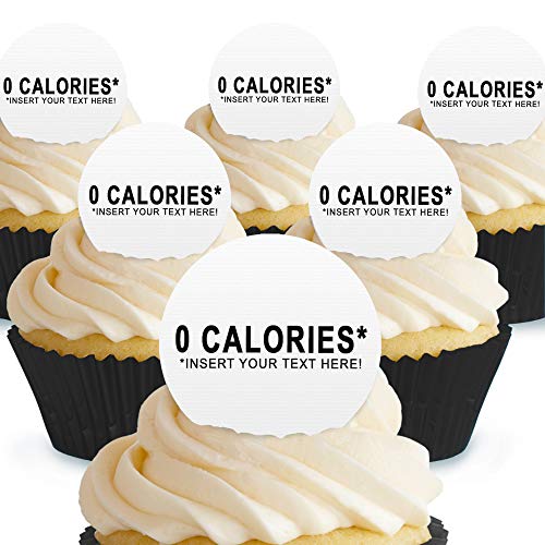 Cakeshop Kuchendekoration, personalisierbar, essbar, vorgeschnitten, hochwertige Qualität 12 x Pre-cut Premium Wafer Paper Toppers von Cakeshop