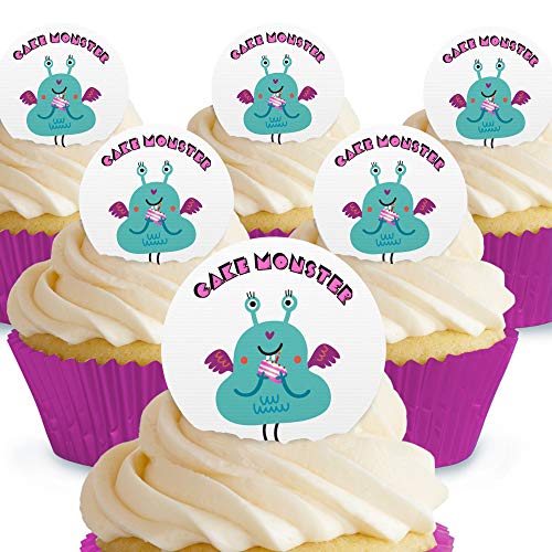 Cakeshop Tortenaufsatz für Mädchen, essbar, vorgeschnitten, Premium-Qualität Cake Shop 12 x Pre-cut Premium Wafer Paper Toppers von Cakeshop