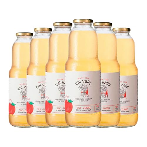 Getränke und Mixer Cal Valls Zumo de Manzana Ecológico 1 L (Karton mit 6 Flaschen von 1 L) von Cal Valls Aliments Ecològics i Naturals