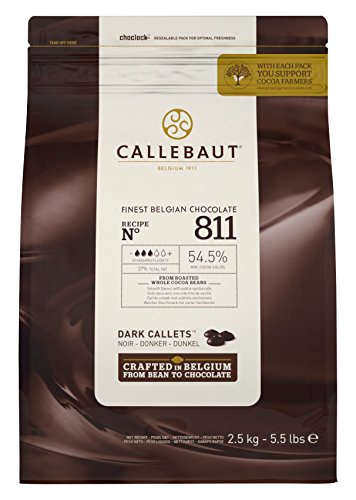 CALLEBAUT N 811 Belgische Zartbitterschokolade 54,5% – Gewicht 2,5 kg von Callebaut