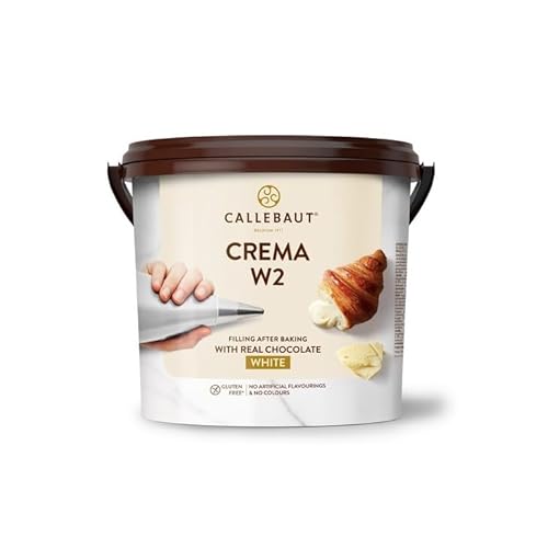 Callebaut Crema W2 weiß, 5 kgCremefüllung zum Füllen von Gebäck/Pralinen/Ganache von Callebaut