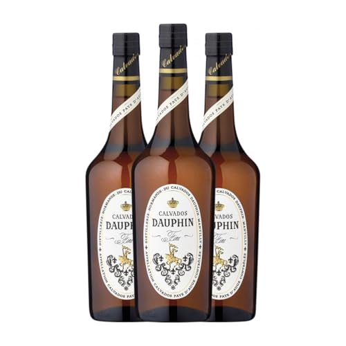 Calvados Dauphin Fine Calvados Pays d'Auge 70 cl (Karton mit 3 Flaschen von 70 cl) von Calvados Dauphin