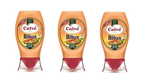 3x Calvé Salsa Burger gusto extra Fritessoße Soße Sauce extra Geschmack 250ml von Calvé