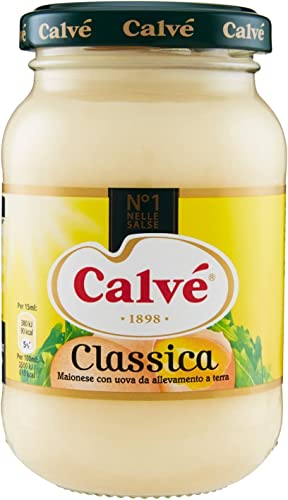 6x Calvè Klassik Mayonnaise mayo classic Fritessoße Soße Sauce glass Würzsaucen 225ml von Calvè