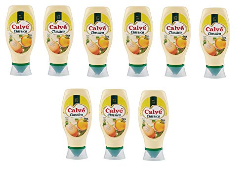 9x Calvé Mayonnaise Squeeze Fritessoße Soße Sauce 250ml mit Eiern aus Nährboden von Calvé