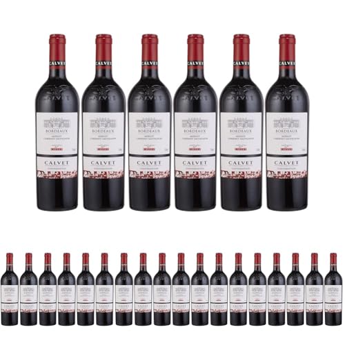 Calvet - Rotwein Merlot Cabernet Sauvignon Cuvée Classique Trocken (6 x 0.75 l) (Packung mit 4) von Calvet