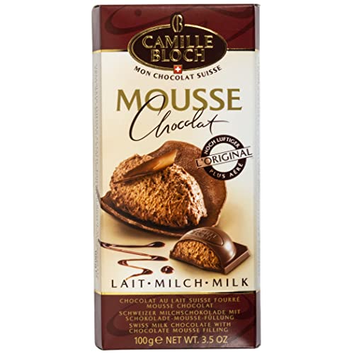 Camille Bloch Mousse Chocolat 100g – Schweizer Milchschokolade mit Schokolade Mousse Füllung – Original Schweizer Schokolade (1 x 100g) von Camille Bloch