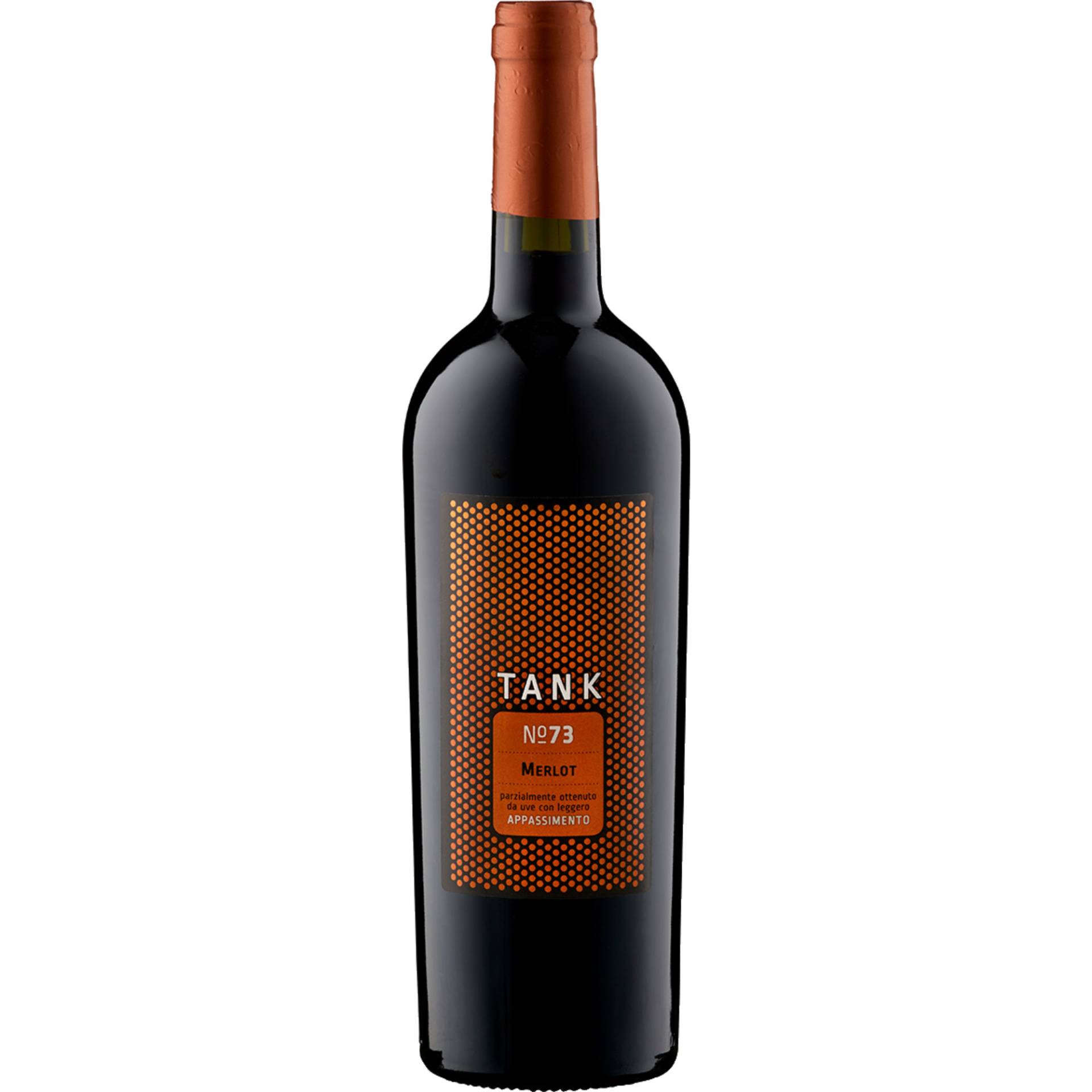 Tank 73 Merlot Appassimento, Veneto IGP, Venetien, 2023, Rotwein von Camivini Spa,   IT 25028 Verolanuova (Brescia)