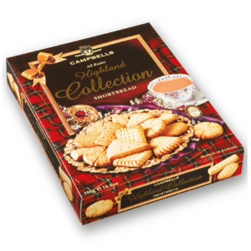 Campbells® | Traditionelle schottische Mürbeteigkekse Butter | Reine englische Butterkekse - 300 Gr | Butterkekse-Geschenkbox von Campbell's