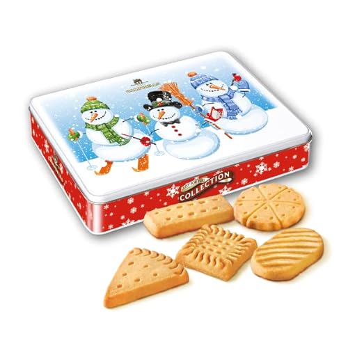 Schneemänner Shortbread Dose (verschiedene Formen, Shortbread) – 150 g von Campbells Shortbread