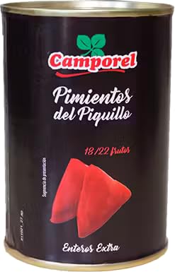 Camporel Pimientos del Piquillo - geräucherte Spitzpaprika (1 x 360g) Dose von Camporel