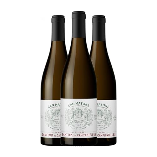 Can Matons Pansa Blanca Alella Jung 75 cl (Schachtel mit 3 Flaschen von 75 cl) von Can Matons