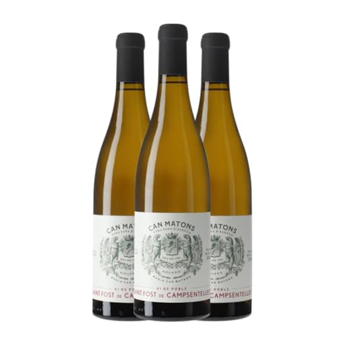 Can Matons Vinya St Fost Campsentelles Pansa Blanca Alella 75 cl Weißwein (Karton mit 3 Flaschen von 75 cl) von Can Matons