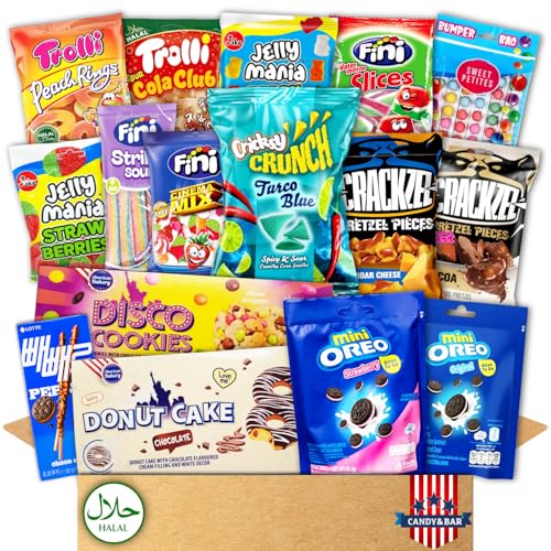 Ramadan Box Halal | Ramadan Kalender Füllung | Exklusive Geschenkbox mit Donuts, Süßigkeiten & Chips | Perfekt für Iftar, Sahur & als Geschenk für Familie & Freunde | Candy & Bar ® von Candy & Bar