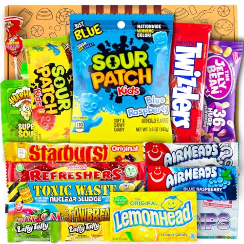 Special Box mit Sour Patch Süßigkeiten | USA Süßigkeiten | USA Sweets | Geburtstags Süßigkeiten| ausgefallenes Geschenk | Muttertag Box | Movie Night | Ostercandys Candy | Candy & Bar ® von Candy & Bar