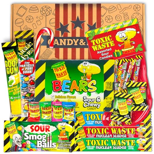 Toxic Waste Candy Box | saure Süßigkeiten | Xmas Winter Sweets | Sour Candy | ausgefallenes Geschenk | USA Import | Limited Christmas Edition | Advents Sweets | Candy & Bar ® von Candy & Bar