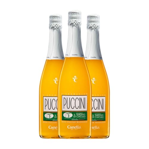 Liköre Canella Puccini Mandarine Weinhaltiger Venezia 75 cl (Karton mit 3 Flaschen von 75 cl) von Canella