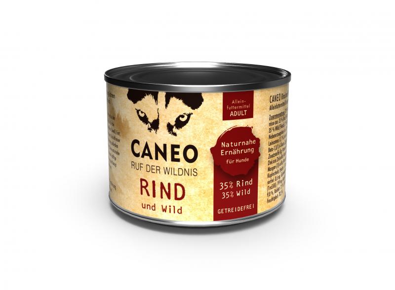 Caneo Ruf der Wildnis Rind und Wild getreidefrei von Caneo