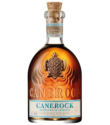 CANEROCK - Jamaikan Spiced Rum, infundiert mit Kokosnuss, Vanille und Ingwer - Goldmedaille bei den World Rum Awards 2023 - 40 % Alkohol - 70 cl von Canerock