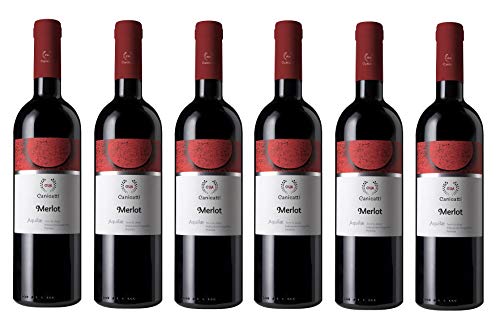 6x 0,75l - 2019er - Canicattì - Aquilae - Merlot - Sicilia I.G.P. - Sizilien - Italien - Rotwein trocken von Canicattì - Aquilae