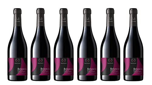 6x 0,5l - 2017er - Canicattì - Sciuscia - Nero d'Avola - Vendemmia tardiva - Terre Siciliane I.G.P. - Sizilien - Italien - Rotwein süß - Dessertwein von Canicattì