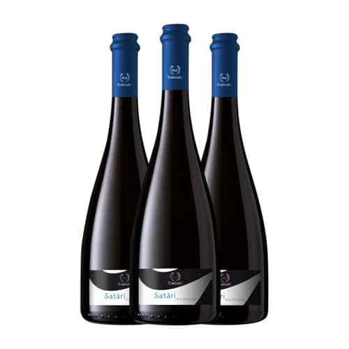 Canicatti Satàri Frizzante Bianco Sicilia 75 cl Weißer Sekt (Karton mit 3 Flaschen von 75 cl) von Canicatti