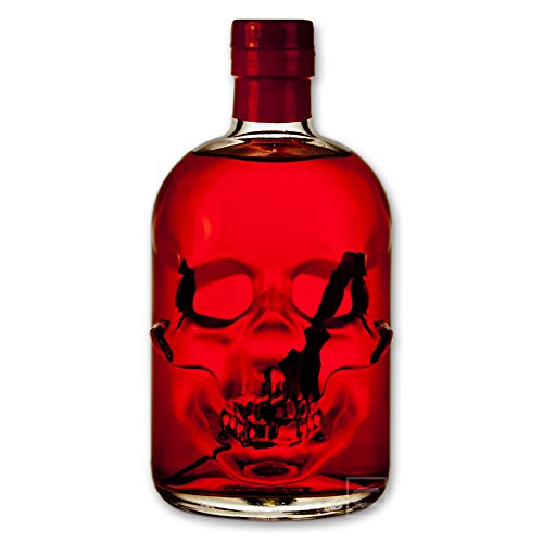 Red Chili Head Absinthe 0,5l - 55% Vol. - Totenkopfflasche - Skull Bottle - HOT AND STRONG von Cannax