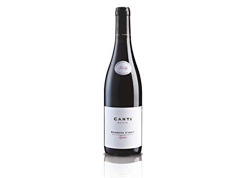 Canti - Barbera d'Asti D.O.C.G. Superiore, italienischer Rotwein trockener 13,5%, Barbera-Trauben aus Piemont, würziger und balsamischer Geschmack, 1x750 ml von CANTI