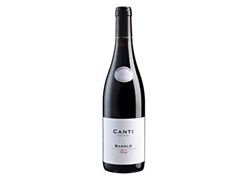 Canti - Italienischer trockener Barolo Rotwein 14%, Nebbiolo-Trauben aus Piemont, Reichhaltiger dunkler Beerengeschmack mit einem robusten reichen Geschmack, 1x750 ml von CANTI
