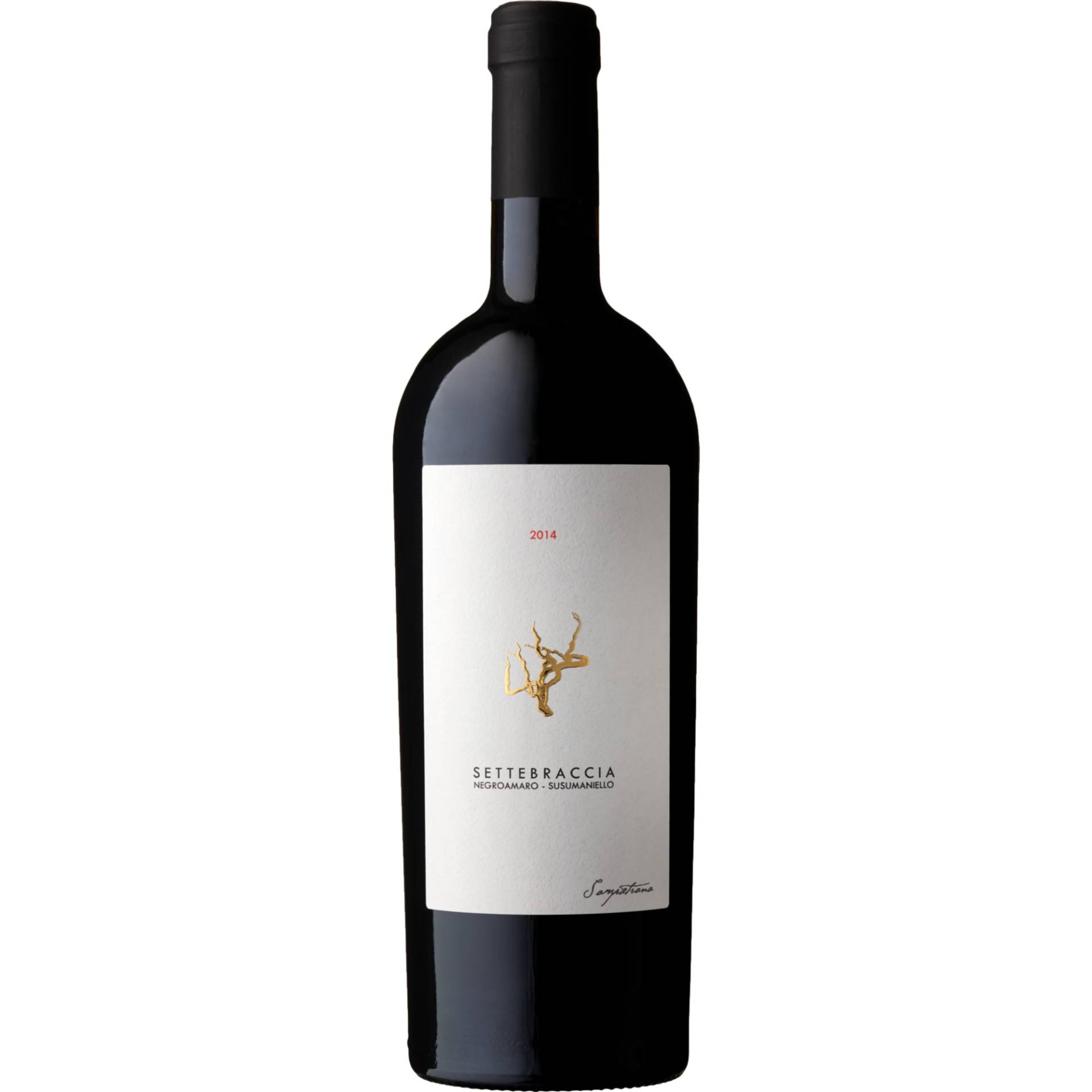 Settebraccia Rosso, Salento IGP, Apulien, 2019, Rotwein von Cantina Sampietrana - Stabilimento - Via Mare, 38, 72027 San Pietro Vernotico BR, Italien