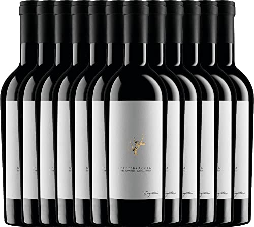 Settebraccia Rosso von Cantina Sampietrana - Rotwein 12 x 0,75l VINELLO - 12er - Weinpaket inkl. kostenlosem VINELLO.weinausgießer von Cantina Sampietrana